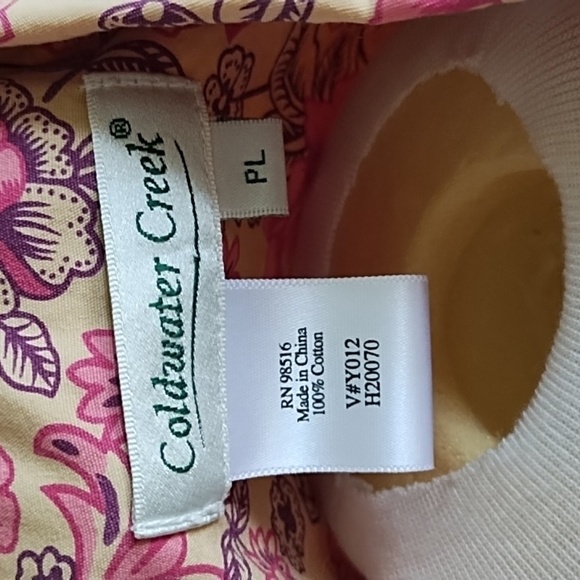 Coldwater Creek 100% cotton shirt size PL - Picture 6 of 7